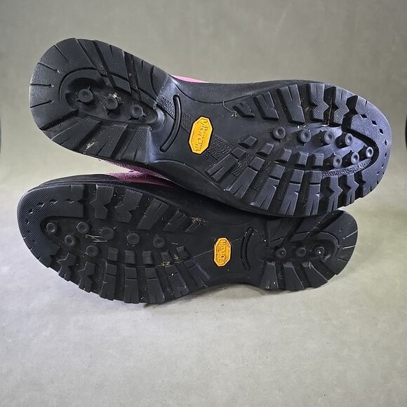 Asolo Tacoma GV Boots Womens Size 8 Pink Suede Gore Tex Vibram Hiking Anti Shock - Picture 9 of 11